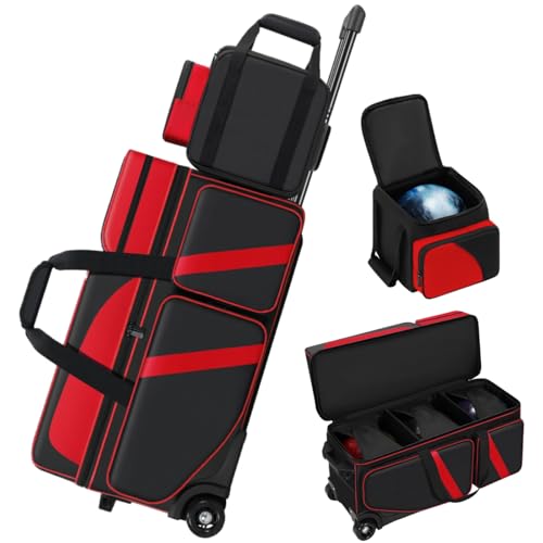 4-Ball Bowling Bag with Wheels and Tote