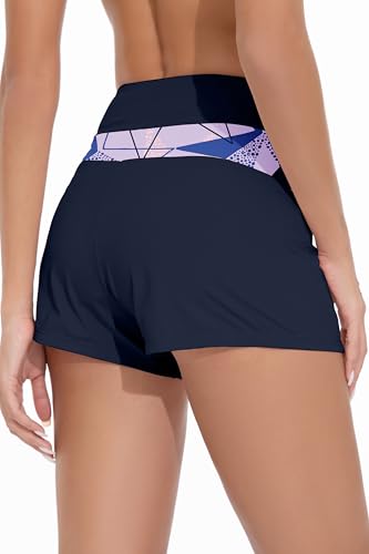 Image of Beautikini Period Swimwear Menstrual Leakproof Swim Shorts Quick Dry 3 inch High Waist Bathing Suit Bottoms for Teen Girls Women