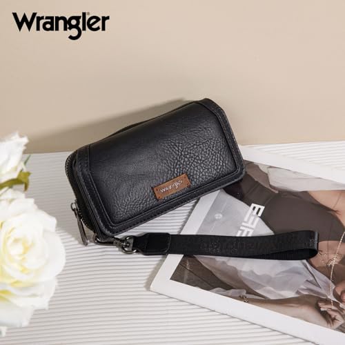Wrangler Cow Print Top Handle Handbags and RFID Minimalist Wallet Purse for Women4
