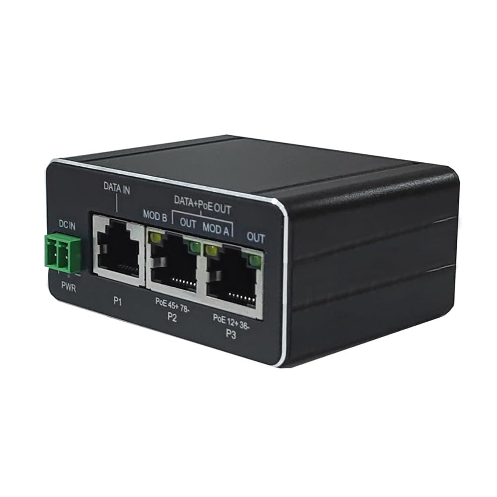 Injecteur PoE 30W pour alimenter vos caméras de sécurité sur câble Ethernet RJ45