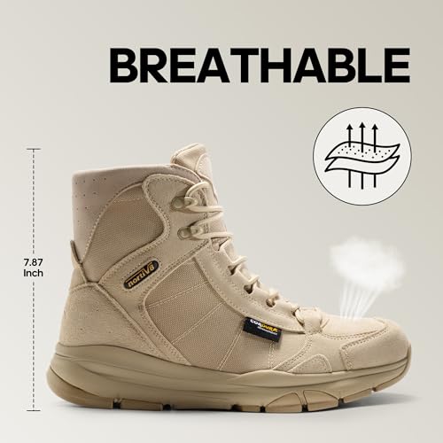 nortiv 8 men39s lightweight military tactical work boots outdoor hiking motorcycle combat boots