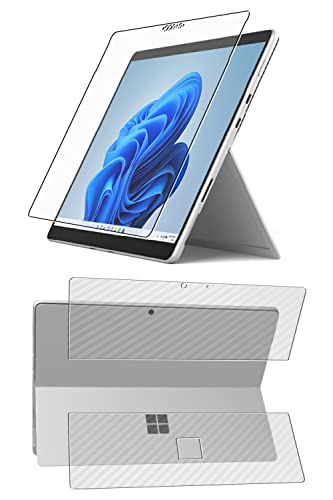 【2枚組(画面+天板)】ClearView(クリアビュー) Microsoft Surface Pro 8 13インチ用【 清潔 目に優しい アンチグレア ブルーライトカット 】液晶 保護 フィルム+カーボン調 天板保護フィルム 日本製