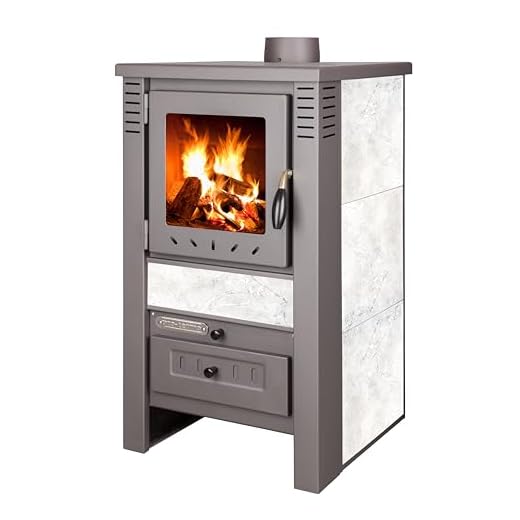 Generico Estufa de Leña Bio Legna Nova con Revestimiento Cerámico Blanco