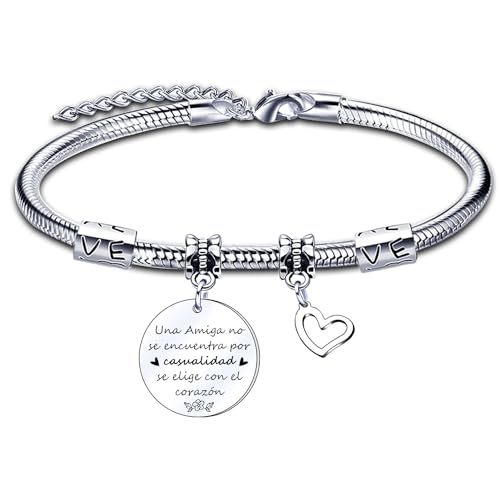 LUODAN Regalos Amigos Pulseras Amigos Pulseras Amistad Mujeres Regalos de...
