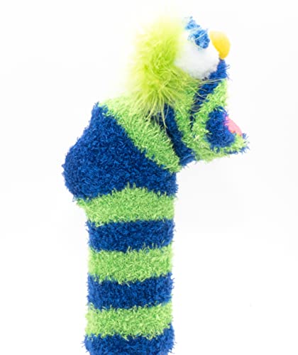 Knitted Hand Puppet With Movable Mouth- Colorful Girl And Boy Puppets - Fun Puppet For Kids - Theatre Sock Puppet For Toddlers- Handmade Educational Children Puppet (Mr. Blossomtop) #TOP2
