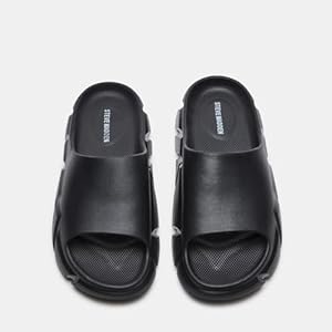 Steve Madden Men's Charged Slide Sandal, Black, 7 : Amazon.sg: Fashion