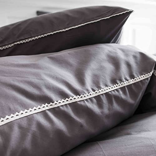 Today Duvet Cover and Pillowcases, Percale, Gray, 240 x 260 cm - Image 4