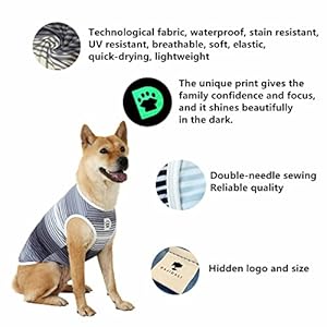 Dog and Cat Shirt in Tech Fabric, Pet Clothes for Large, Medium, and Small Dogs, 2-Pack of Lightweight Sports t-Shirts Dog and Cat Shirt in Tech Fabric Pet Clothes for Large Medium and Small Dogs 2 Pack of Lightweight Sports t Shirts