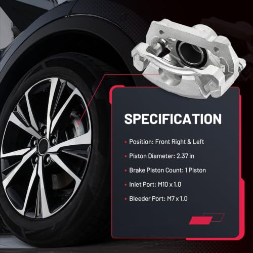 Image of BDFHYK 19-B3218 19-B3219 Front Disc Brake Caliper Assembly Compatible with Lexus IS250 2006 2007 2008 2009 2010 2011 2012 2013 2014 2015 2.5L V6 GAS 2pcs