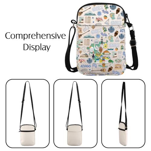 Greek Theme Travel Gift Greece Trip Crossbody Bag Greece Honeymoon Gift2