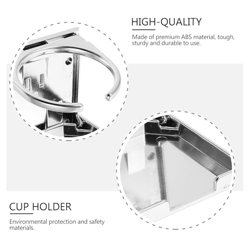 Portavasos plegable ajustable para vehículo color plata miniatura 4
