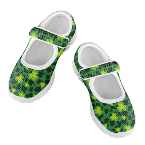 Coloranimal Mary Jane Shoes for Girls Princess Shoes Casual Dance Shoes School Uniform Shoes St. Patrick's Day Theme Mary Jane Flats