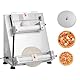 VEVOR elektrische Pizzateigpresse 355,6 mm Gebäck-Pressplatte, Brotpresse 390 W aus Edelstahl, kommerzieller Chapati Presse, Formmaschine mit einstellbarer Dicke & Teigpressdeckel, 260 Stk./h