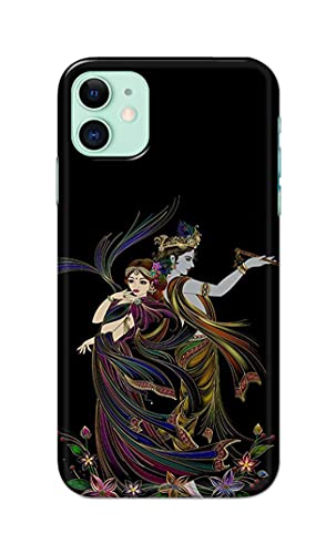Image of Lord Radha and Krishna Hard Back Case Cover for Apple iPhone 11 (6.1 inch), A2221, A2111 Back Cover -(J5) VNS2223