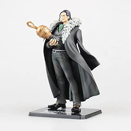 Kurrma One Piece Sir Crocodile (6,8 pouces/17,5 cm) Sept chefs de guerre de la mer avec accessoires remplaçables Demon Fruit Power Boîte de personnage de dessin animé en PVC Modèle/statue Figurine d'a Cover