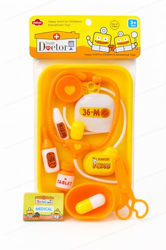 Image of SHAKTISM Doctor Play Set for Kids, 13 Piece Medical Kit with Duck Theme, Pretend Play Toys for Boys and Girls 3+ Years, Multicolor