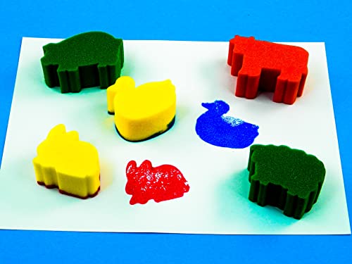 Craftplay Sponge Painting stampers, Multicolour, 12cm x 12cm x 5cm - Image 2
