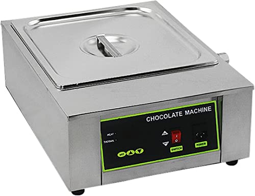 Máquina de Plantilla de Chocolate, Calentador eléctrico de Alimentos Comercial, Control de Temperatura, (0~80 ℃/32~176 ℉), Utilizado para derretir y Calentar Chocolate/Leche/Crema/Sopa (C) (A)