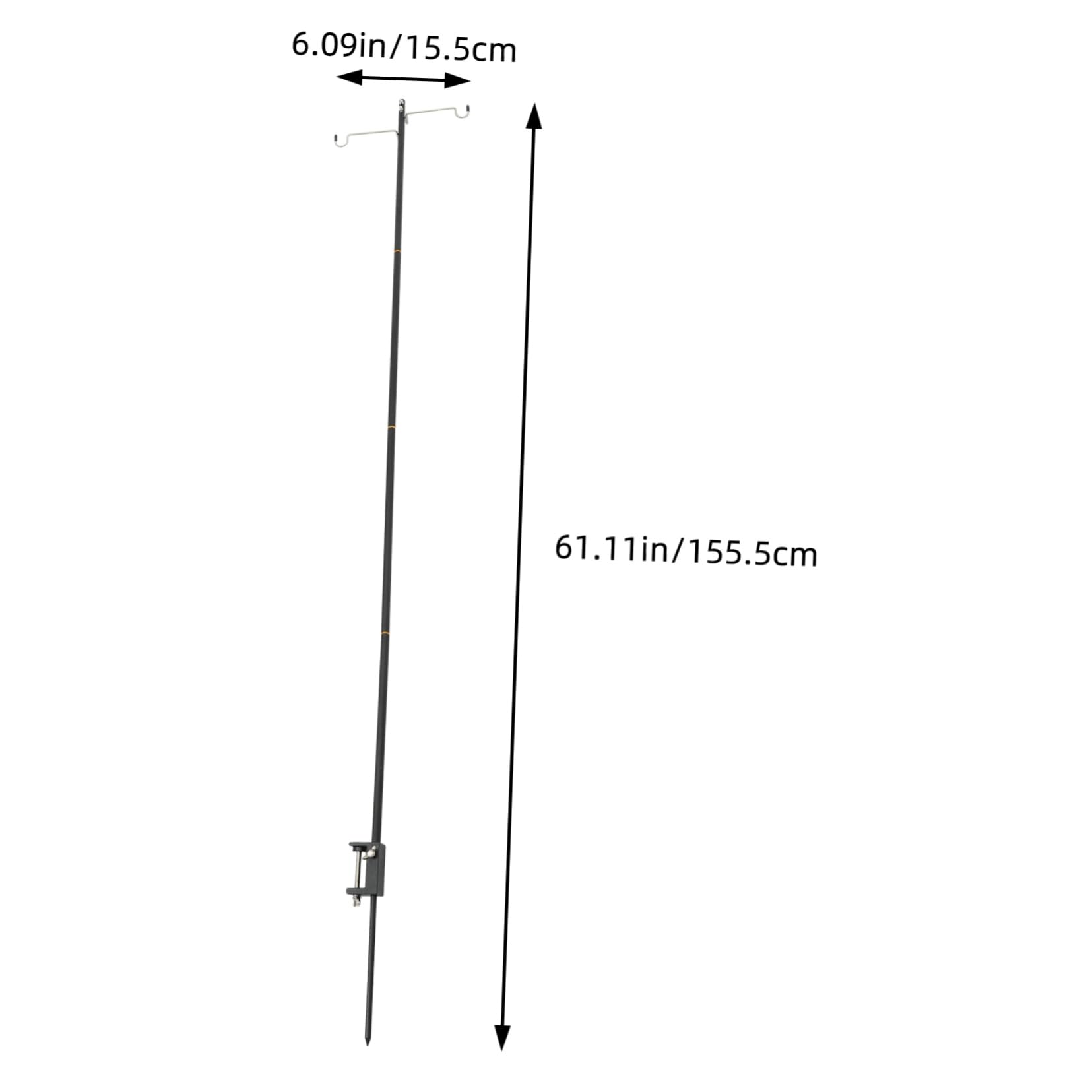 POPETPOP Strong Camping Lamp Pole Outdoor Light Rack Folding Camping Lamp Bracket Aluminum Alloy Material
