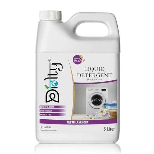 Image of liquid detergent 5 litre top load front load, detergent liquid for washing machine - Eco-friendly, Non-toxic (Lavender)