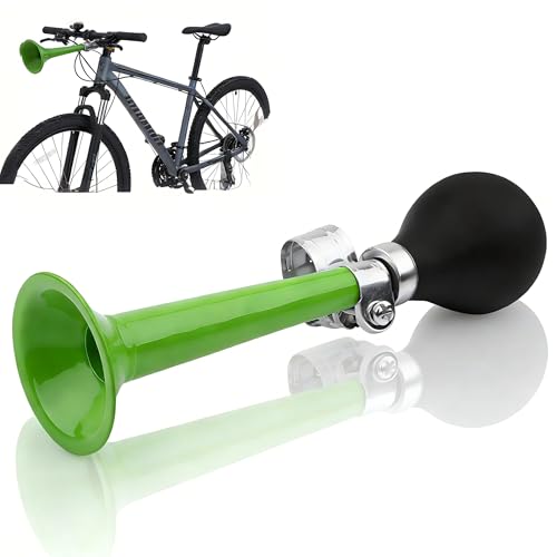 Bicicleta de ciclismo con bocina de payaso verde para paseos divertidos en familia