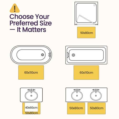 DEXI Chenille Bath Mat 50 x 80 cm, Non-Slip Bathroom Mats, Thick Soft Absorbent Rugs for Shower Floor, Machine Washable Bathmat, White - Cosy Home Interiors DEXI Chenille Bath Mat 50 x 80 cm, Non-Slip Bathroom Mats, Thick Soft Absorbent Rugs for Shower Floor, Machine Washable Bathmat, White - Image 2