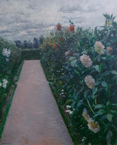 Cuadro de lienzo de Garden Path de Caillebotte impresión artística para pared 60x90cm