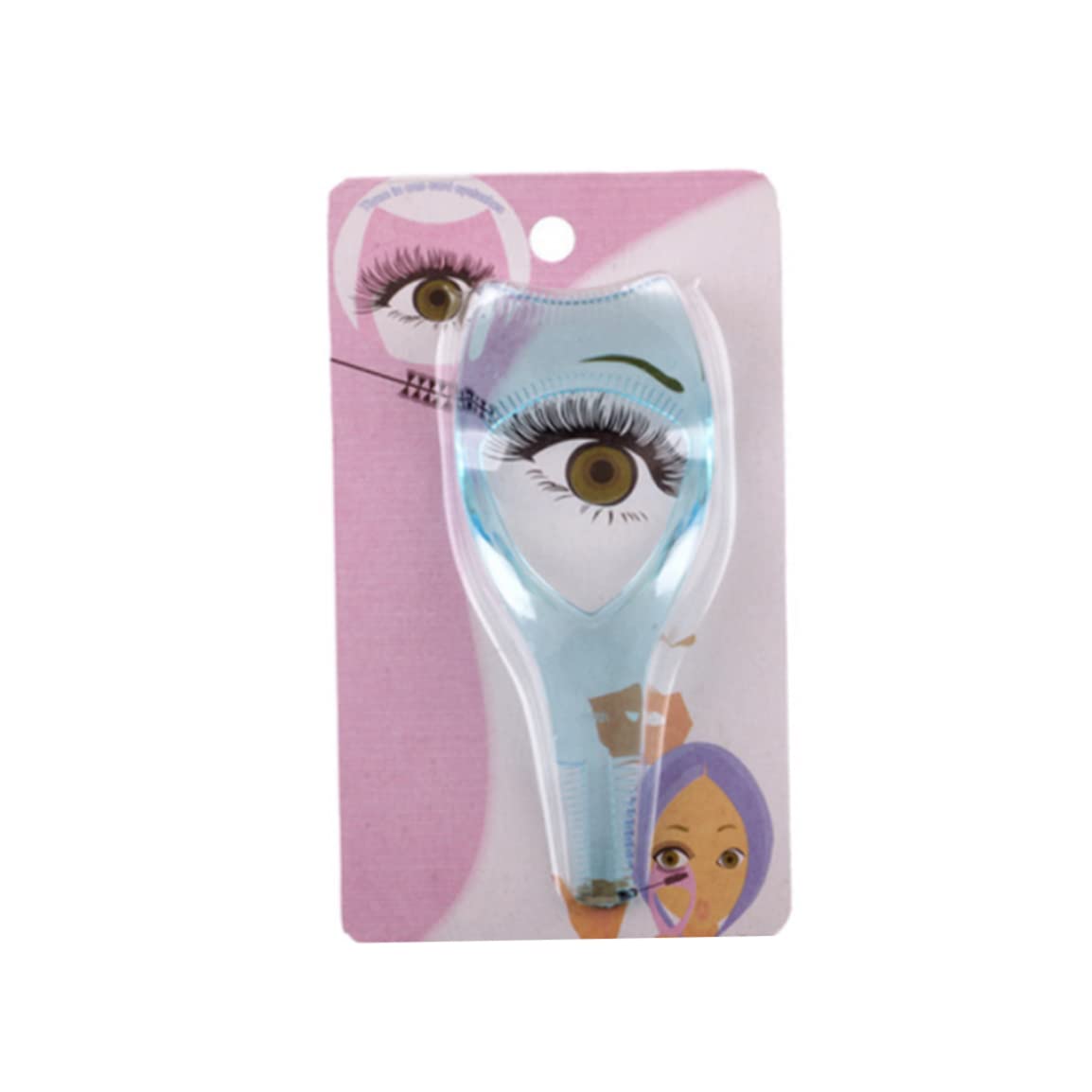 Mascara Applicator Guide Tool 3 in 1 Eyelashes Tools Eye Shadow Shield Eyelash Brush Blue : Beauty & Personal Care