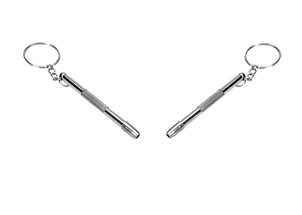 Neue 3 in1 Eyeglass Screwdriver Hand Tool Sunglass Watch Repair Kit with Keychain Set of 2