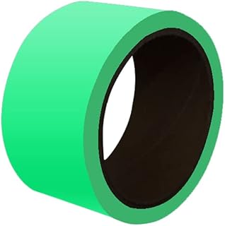 BE-TOOL 33 Feet x 6 Inch Glow in The Dark Tape Fluorescent Tape Waterproof Luminous Tape Self-Adhesive Tape Warning Tape for Walls Stage Exit Sign Safety Highlighting Green