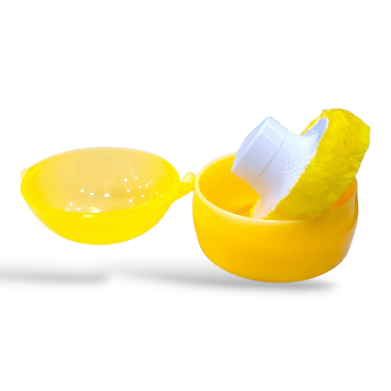VIRTI MINI ME Powder Puff with Storage Case – Soft, Gentle & Hygienic Talcum Dispenser for Newborns & Toddlers – BPA-Free Plastic Container with Lid – Easy Grip & Travel Friendly (Yellow)-image-29