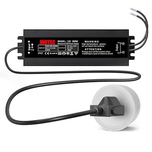 Image of WiFi 300W LED Driver 12V DC,Tuya Smart Power Strip with Built-in Power Meter, Compatible with Alexa & Google Home, 110-265V AC-DC Transformer, UL 3-Prong Plug, FCC Certified for LED Lights