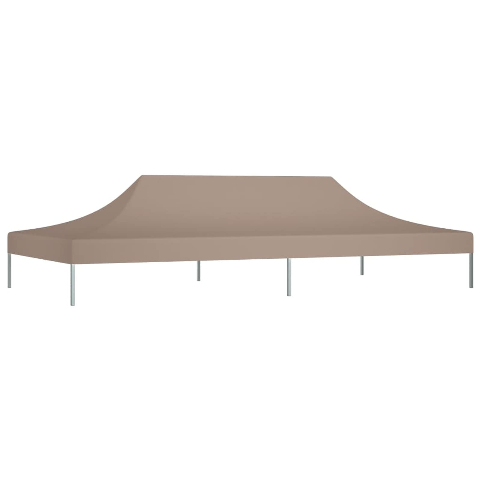 Festnight Tetto per Tendone per Feste, Telo Ricambio Gazebo, Copertura per Gazebo, Copertura Gazebo, 6x3 m Grigio Talpa 270 g/m²