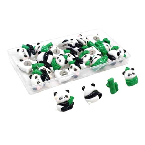 20/30Pieces Panda Push Pin for Office Bulletin Board Fabric Marking Picture Hanging Cork Notice Board Thumb Tacks