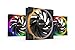 Price comparison product image be quiet! Light Wings 140mm PWM high-speed fan, 3 fans included, ARGB lighting, multiple colors and modes, silence-optimized fan blades, high air pressure, low noise-generating turbulences