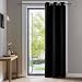 Deconovo Room Darkening Thermal Insulated Blackout Grommet Window Curtain for Living Room, Black,42x63-inch,1 Panel