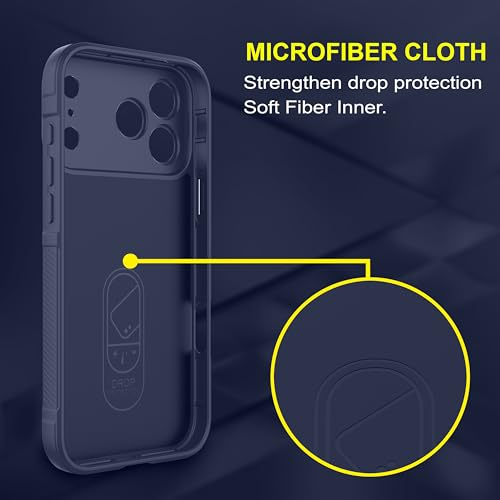 Image of amazon basics Back Case Cover for iPhone 17 Pro Max | Compatible for iPhone 17 Pro Max Back Cover | Liquid Silicon Magic Case with Camera Protection | Sapphire