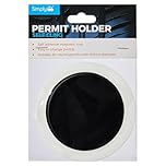 Simply TL9000 Self Cling Tax Disc Holder - Black