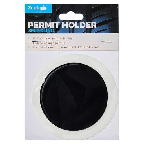 Simply TL9000 Self Cling Tax Disc Holder - Black