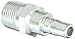 Eaton Hansen 2L25 Steel Ring Lock Quick Connect Pneumatic Fitting, Plug, 1/2"-14 NPTF Male, 1/2" Port Size, 1/4" Body