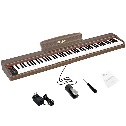 ❤️1品限り❤️IKTMI 電子ピアノ 88鍵盤 木製 スタンドセット ペダル付き Amazon | IKTMI 引き出し 電子ピアノ 88鍵盤 木製 電子 ピアノ