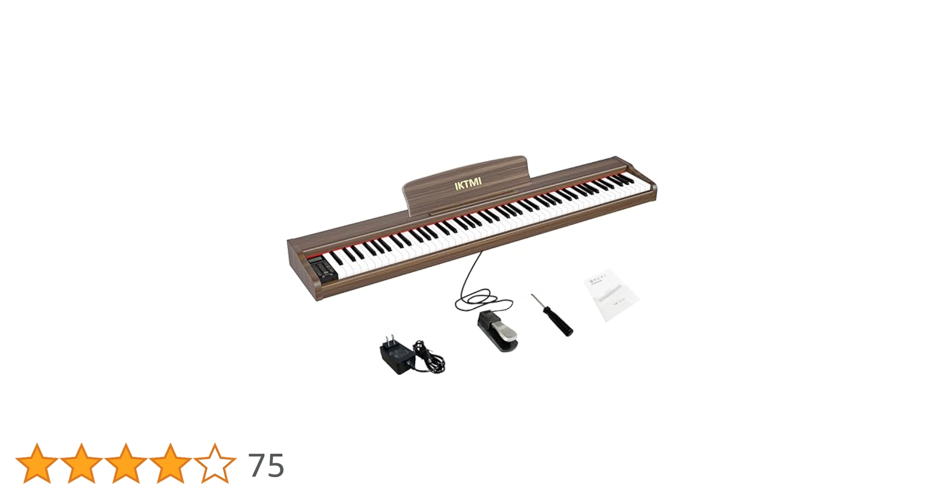 電子ピアノ 88鍵盤 木製ピアノ ポータブルピアノ ペダル付き Xホルダ付き Amazon | IKTMI 電子ピアノ 88鍵盤 ペダル付き 木製 電子 ピアノ