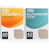 Veru Wellness Antioxidant Power Duo Lifestyle Patches C, Glutathione - Self Adhesive Time Release Topical Patch, 8-10 Hours (42 Day Supply)