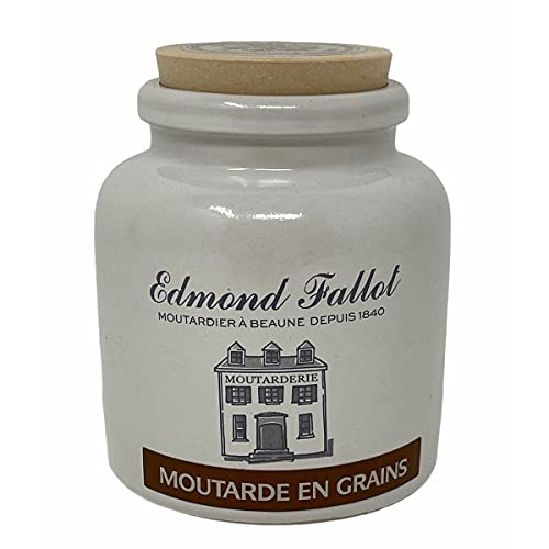 Moutarde de Dijon MEAUX grobkörnig, im Steintopf, Fallot, 250ml