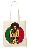 afro funk youtube Größe 37x41cm. C+P Afro Funk Rasta Girl Tragetasche Einkaufstasche