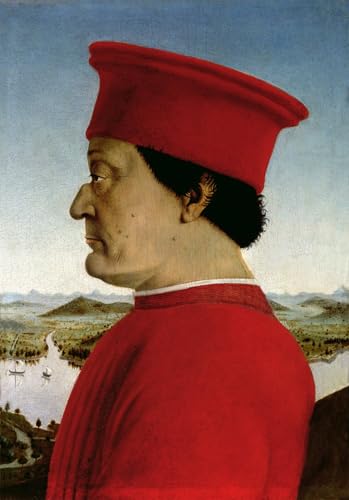 Tableau Toile Federigo Da Montefeltro Piero Della Francesca 60x90cm