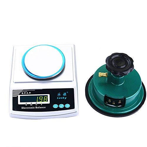 300g, 0,01g, precyzyjna elektroniczna waga do tkanin, cyfrowa waga analityczna z obcinarką do tkanin o powierzchni 100 cm² i osłoną przeciwwietrzną (300g, 0,01g + ciężarki + próbnik)