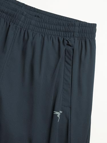 Image of TECHNOSPORT Men's Solid Slim Fit Sports Track Pants with TS LYTRA | Quick-Dry, Moisture-Wicking, UPF 50+ & Odour-Resistant Activewear for Gym, Running & Training