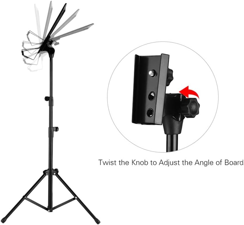 Portable Metal Music Stand Adjustable Height Detachable Musical Guitar for Piano Violin Sheet image 5