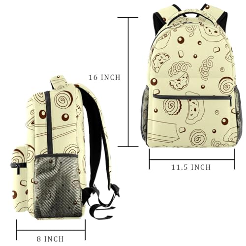 Sac à dos d'école imprimé nourriture soupe boulettes design multicolore - 2